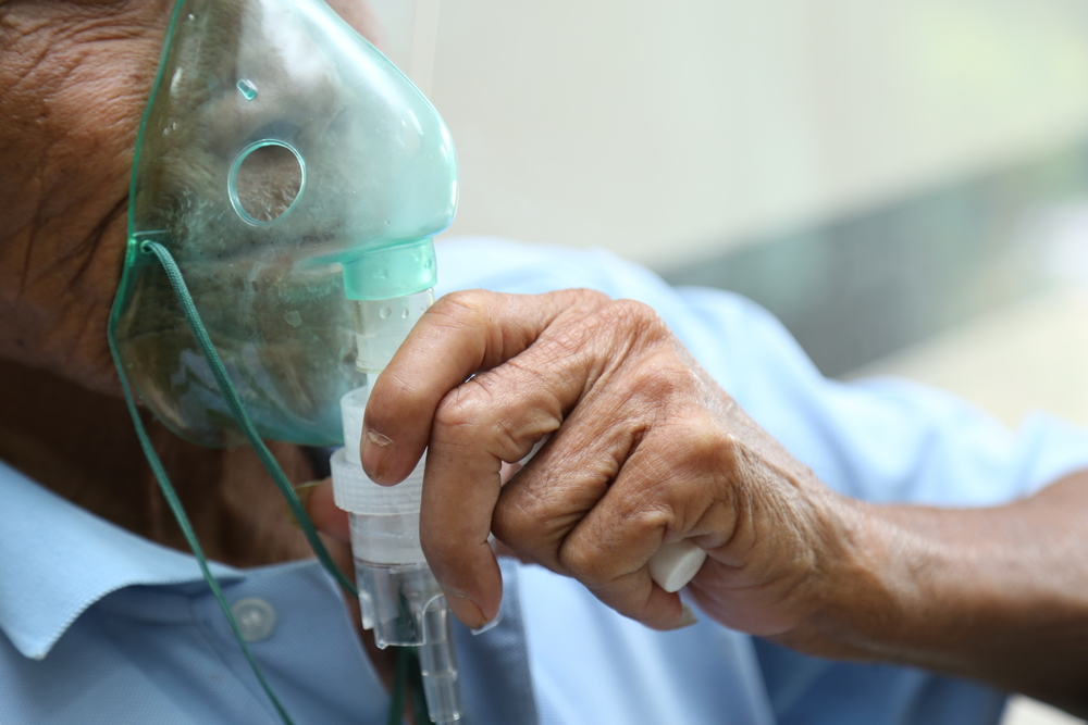 Patient on oxygen.